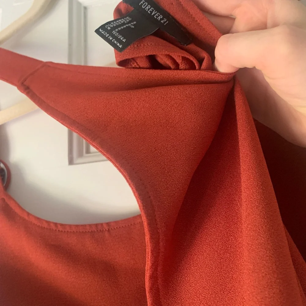 Burnt orange fall romper - Picture 3 of 3
